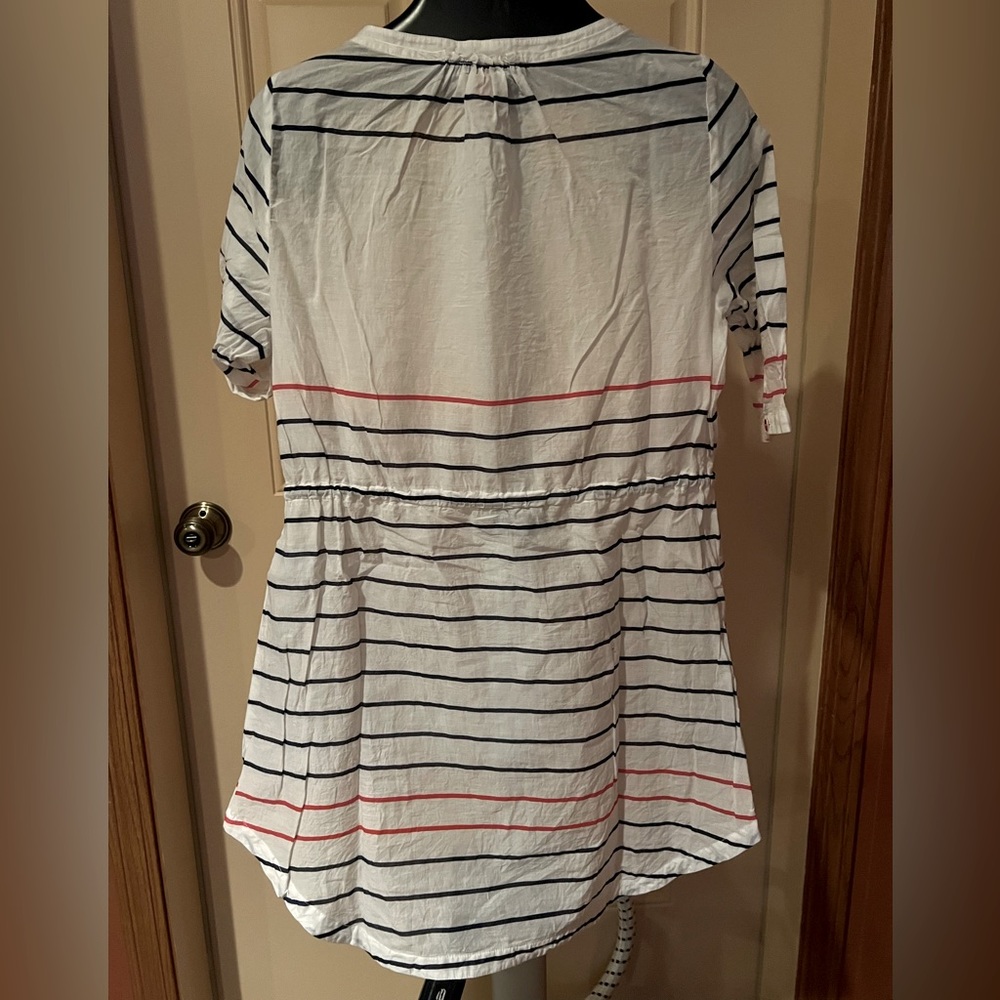 Helly Hansen Nautical Striped Button-Down Shirt/D… - image 6